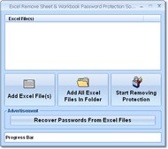 Excel Remove Sheet & Workbook Password Protection screenshot